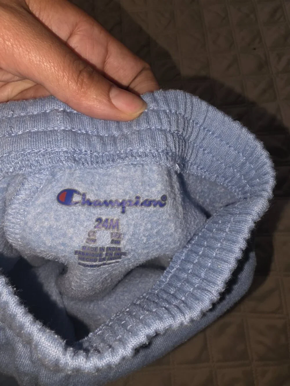 Champion Baby Toddler 2-Piece Fleece Jogger Set Light Blue 24M